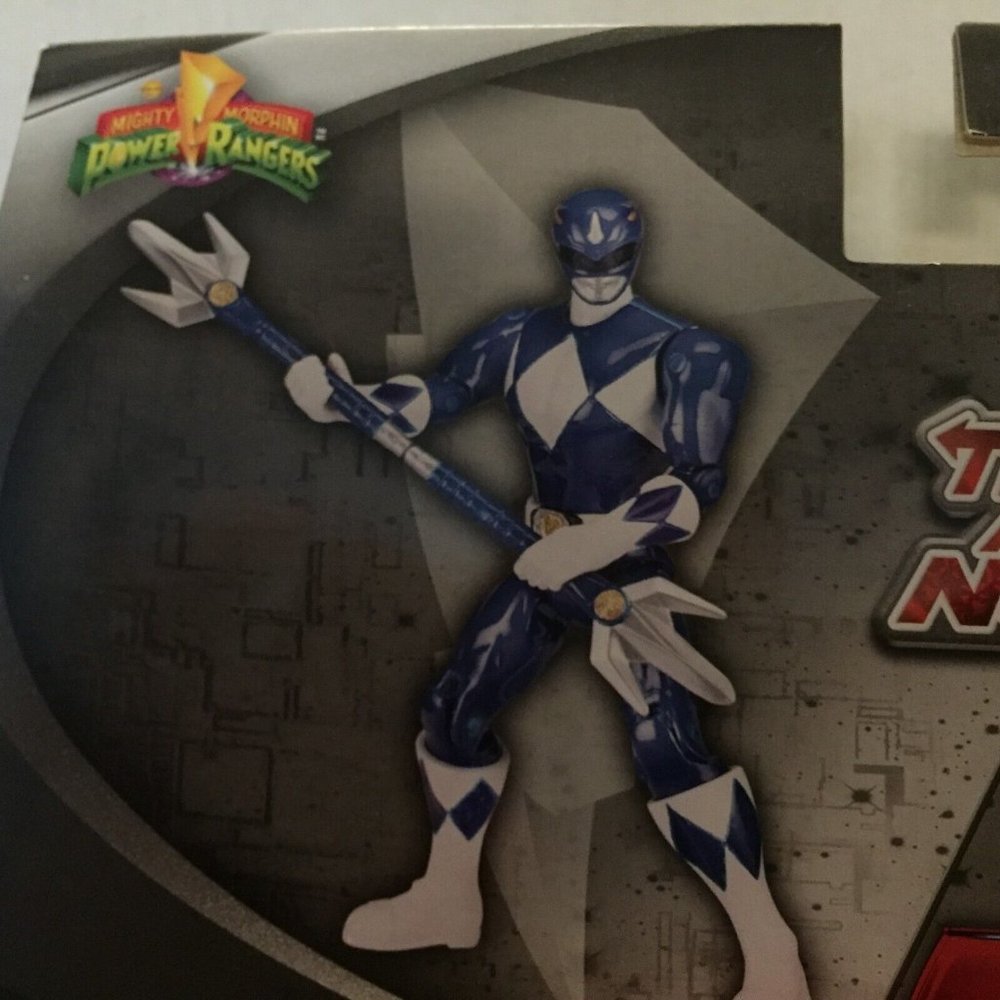 New Power Rangers Then and Now Blue Ranger Two Pack Action Figures - Picture 9 of 10